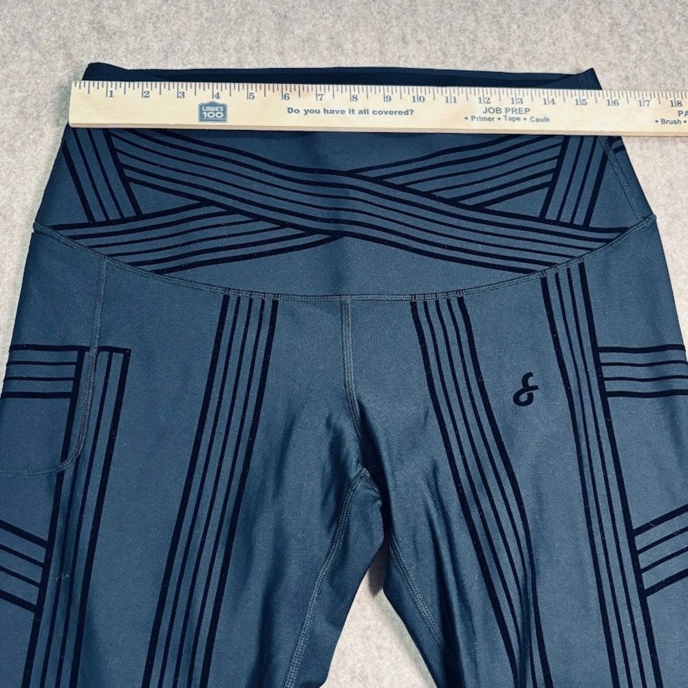 Fanka PowerBand Resistance Leggings Women 16 Black Recycled High Waist Athletic - Picture 5 of 8